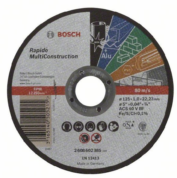Bosch skæreskive 125x1x22,23mm