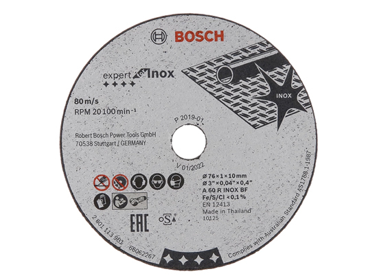 Bosch Skæreskiver 76mm Inox - 5 stk