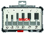 Bosch Fræsejernssæt HM 6mm - 6 dele