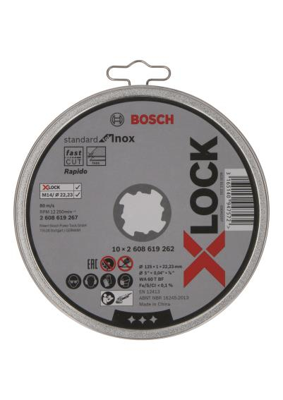 Bosch X-lock Skæreskive 125 mm 10 stk