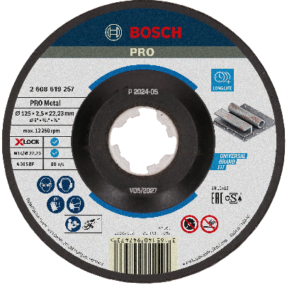 Bosch X-lock Skæreskive 115x1,0mm - Metal