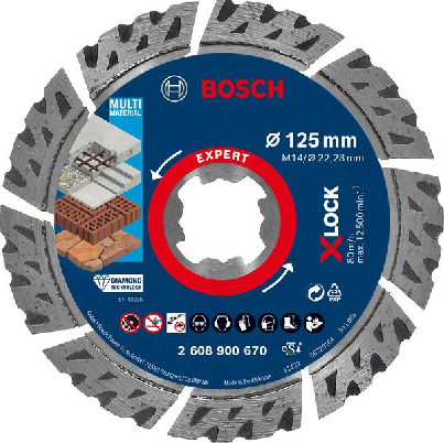 Bosch XL Diamantskæreskive X-lock 125mm