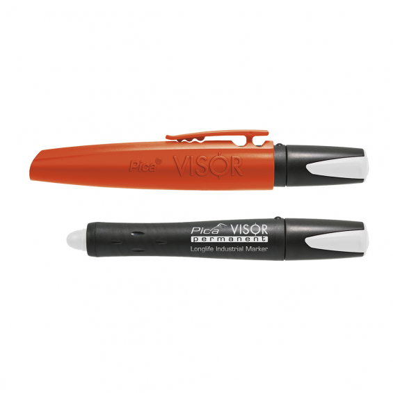 PICA Visor Permanent marker hvid