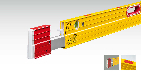 Stabila udskydeligt vaterpas 213-376 cm