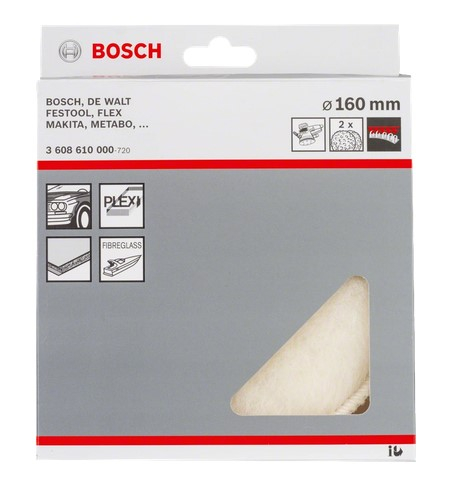 Bosch Lammeskindsskive ø160mm