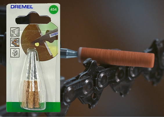 Dremel 454 Slibesten til kædesav 4,7mm 3 stk
