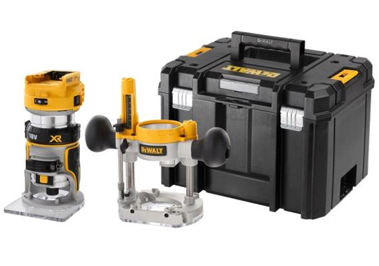 DeWalt DCW604NT 18V Akku Kant/overfræser - Solo i TSTAK