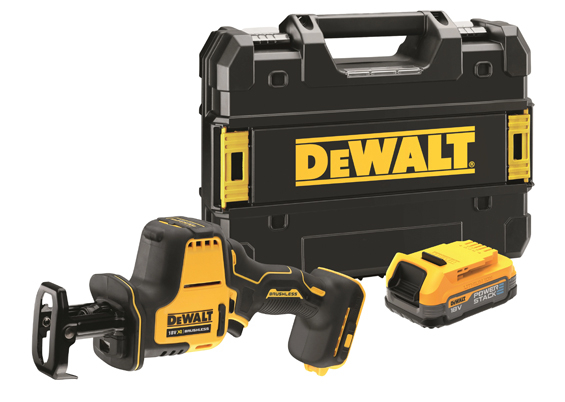 DeWalt DCS369E1T 18V Akku Kompakt Bajonetsav - 1 x Powerstack