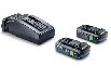 Festool Tabless Energisæt 18V 2xTBX4/TCL6