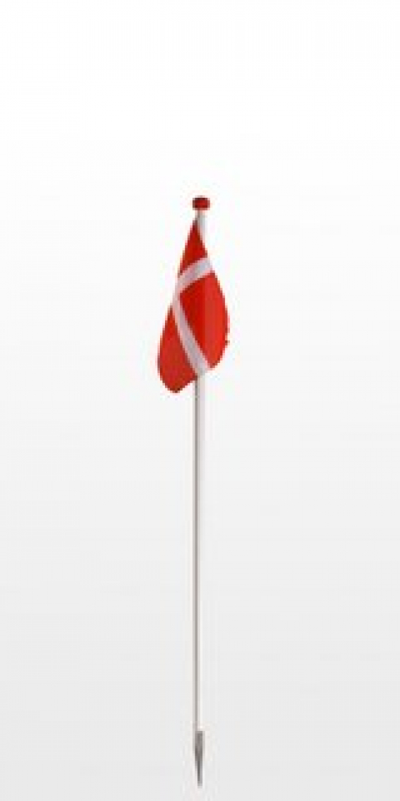 dano mast træflagstang hvid