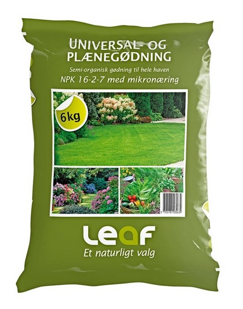 Universal- & Plænegødning NPK 16-2-7 6kg