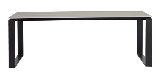 Havebord grå nonwood 210x100 cm