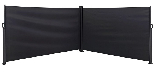 Outfit Udtrækssejl Dobbelt 160x600cm sort