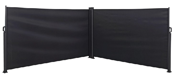 Outfit Udtrækssejl Dobbelt 160x600cm sort