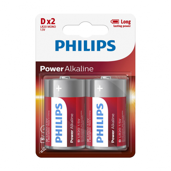 Power Alkaline Batteri C LR20 1,5V 2-pak 