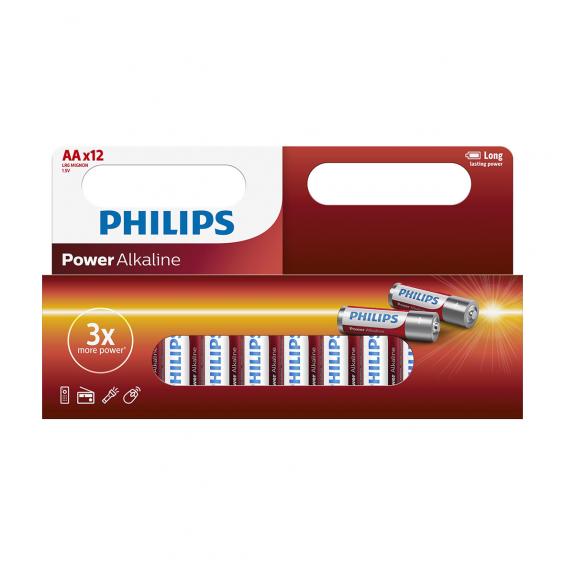 Power Alkaline Batteri AA LR6 1,5V 12-pak