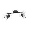 Eglo SERAS 2 Spots sort 2x3,3w 2x240lm
