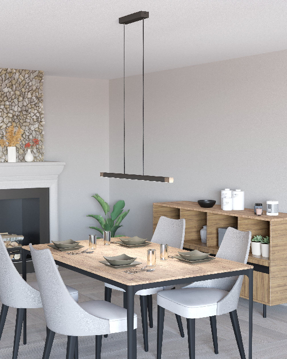 Eglo LISCIANA Langbordspendel grå/hvid