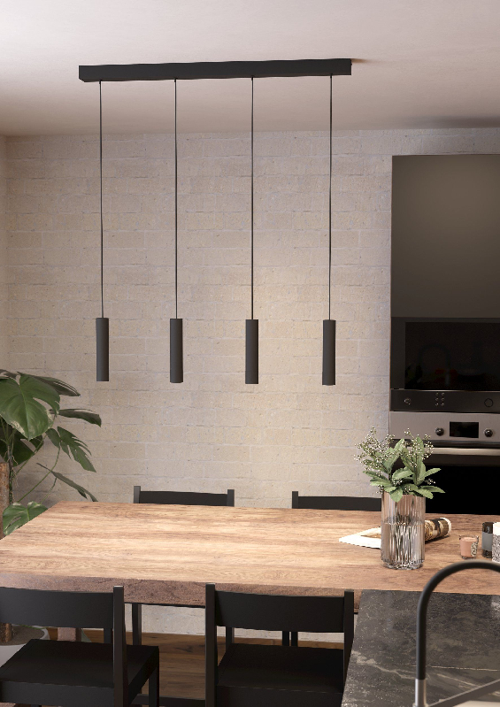 Eglo ALMUDAINA Pendel Langbordslampe sort 