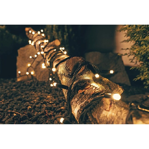 DGA 230V SORT LYSKÆDE 200 LED 15,92 M