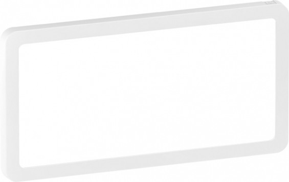 LK Fuga Ramme Slim hvid 2 modul vandret