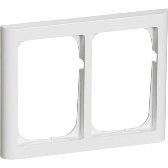 LK Fuga Ramme 63 Softline hvid 2x1,5 modul vandret