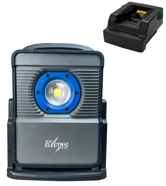 Blue Electric +Plusline Hybrid 80W Akku Arbejdslampe