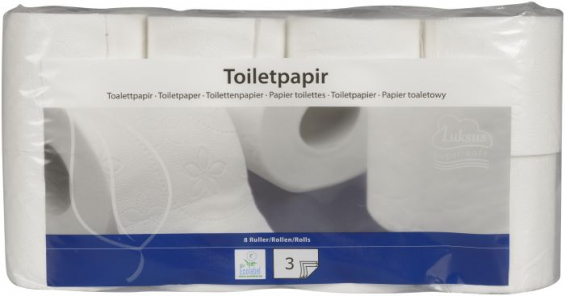 Abena Toiletpapir 3-lags 8 ruller